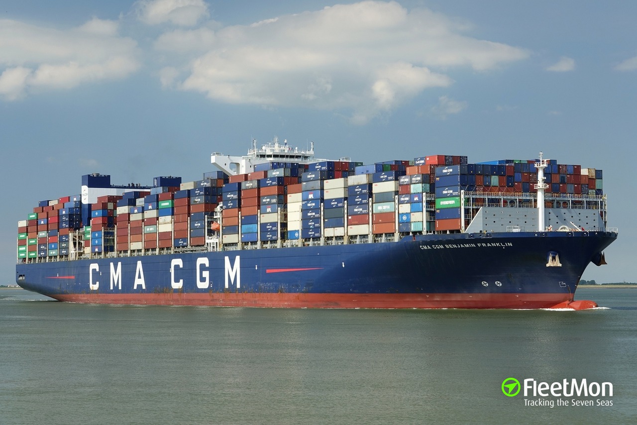 Photo Of CMA CGM BENJAMIN FRANKLIN IMO 9706891 MMSI 215195000