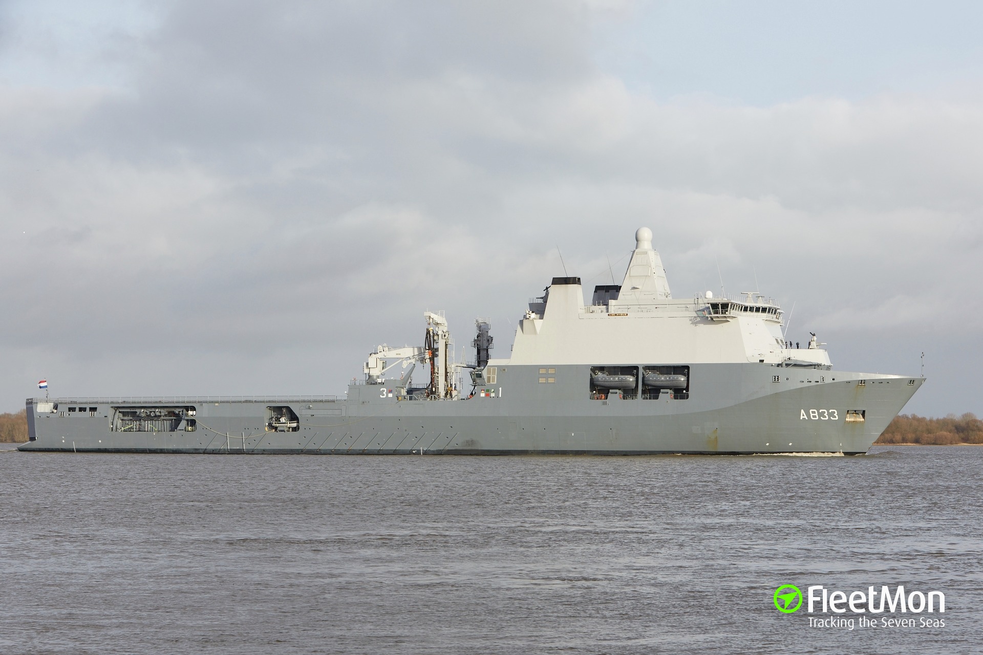 Photo Of HNLMS KAREL DOORMAN A833 IMO 4601759 MMSI 244173000