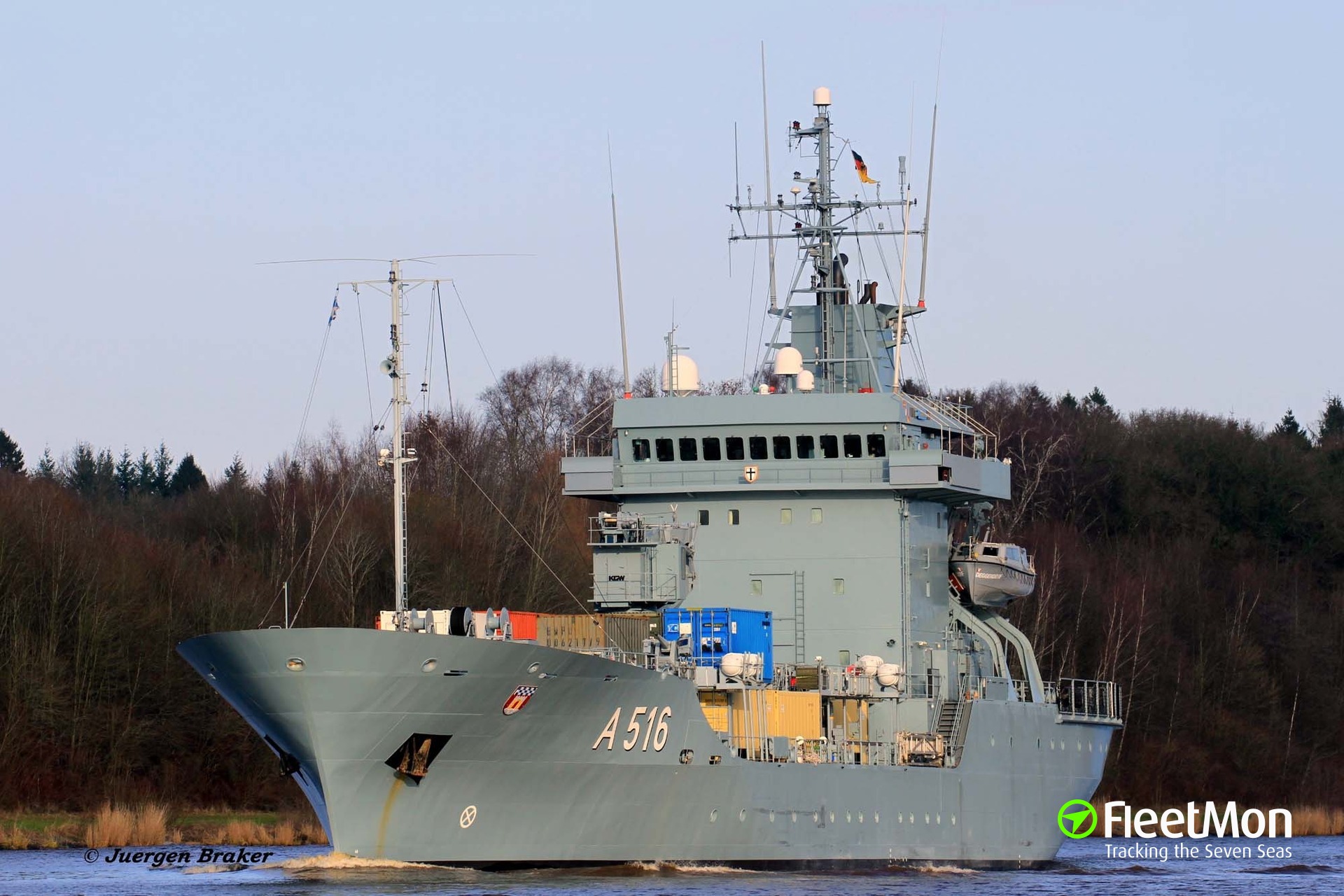 Photo Of NATO WARSHIP A516 IMO 8633827 MMSI 211211520 Callsign