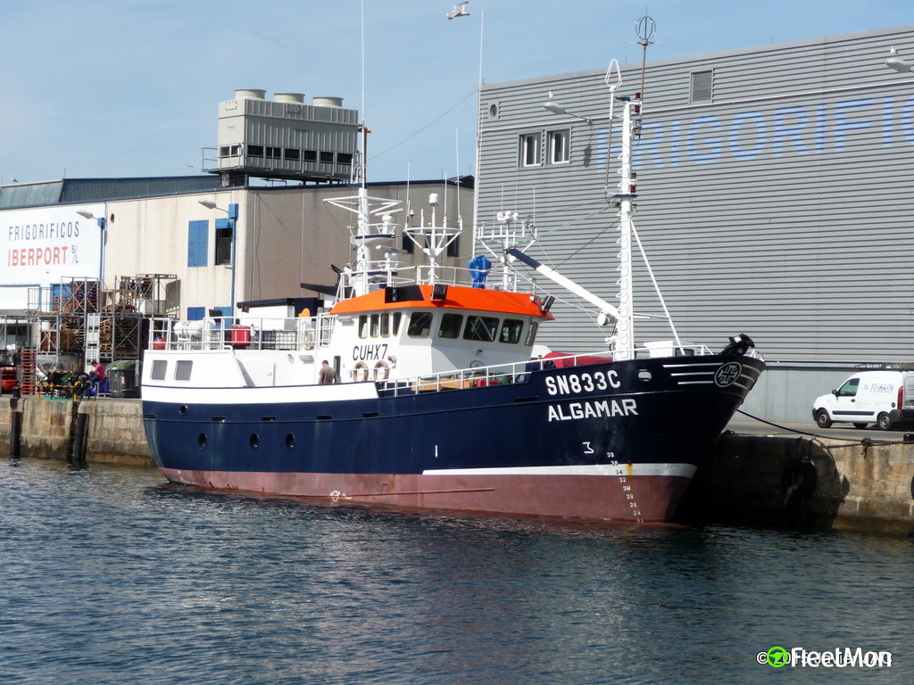 Vessel ALGAMAR (Fishing vessel) IMO 1073741, MMSI 263413870