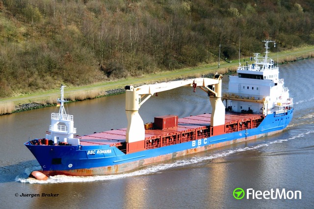 secundar elev Umerii din umeri  Vessel BBC ROMANIA (General cargo vessel) IMO 9195420, MMSI 236352000