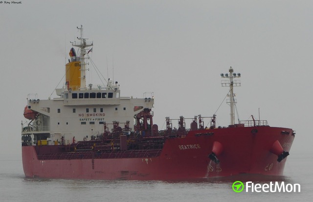 Vessel BEATRICE Chemical Tanker IMO 9674763 MMSI 563678000