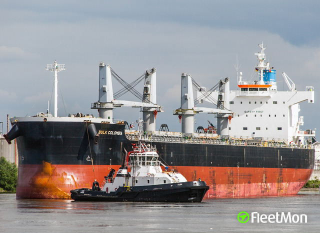 Photo of BULK COLOMBIA (IMO: 9426245, MMSI: 636017184, Callsign: D5JR7 ...