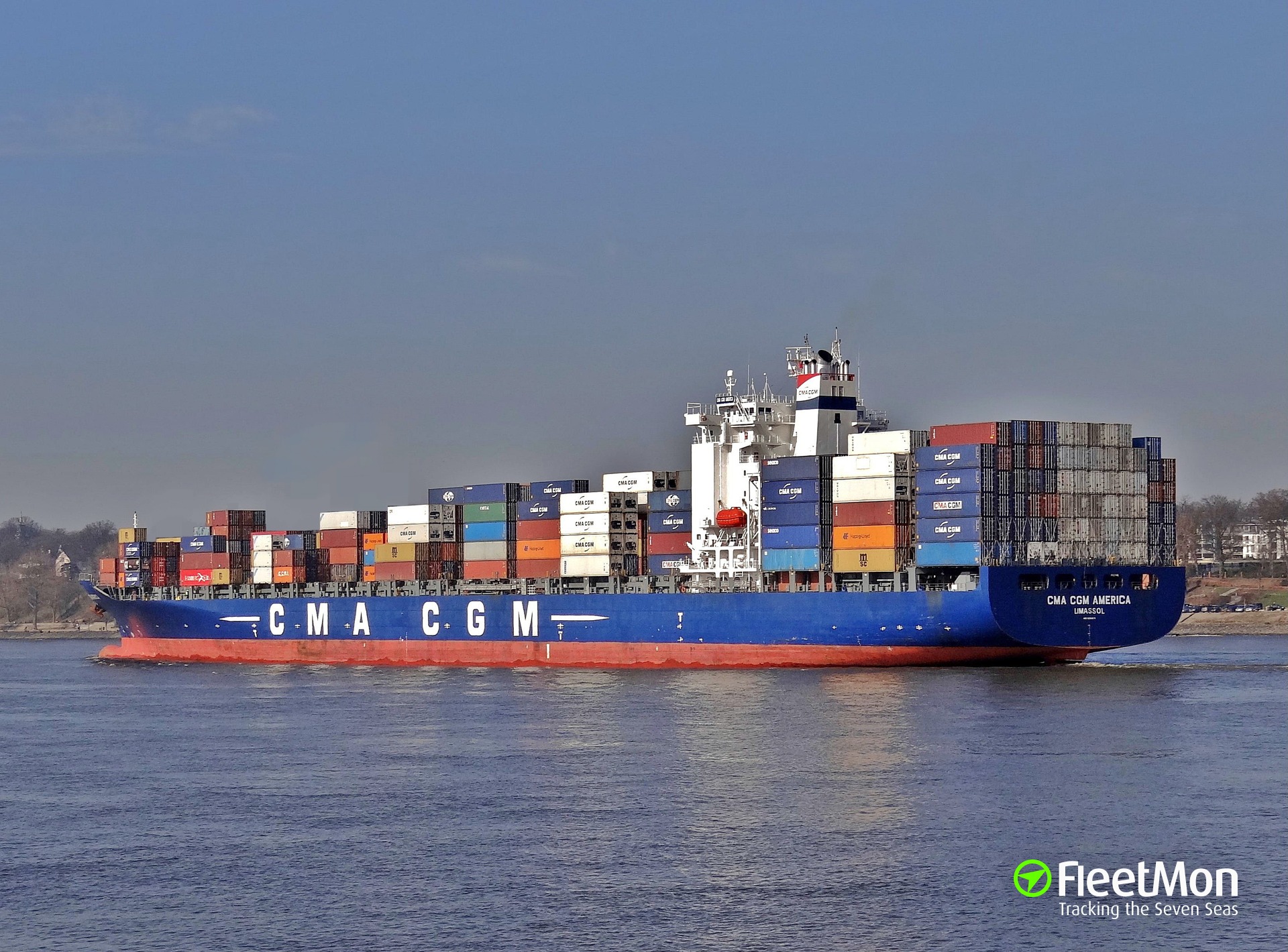 Photo Of CMA CGM AMERICA (IMO: 9295971, MMSI: 215651000, Callsign ...