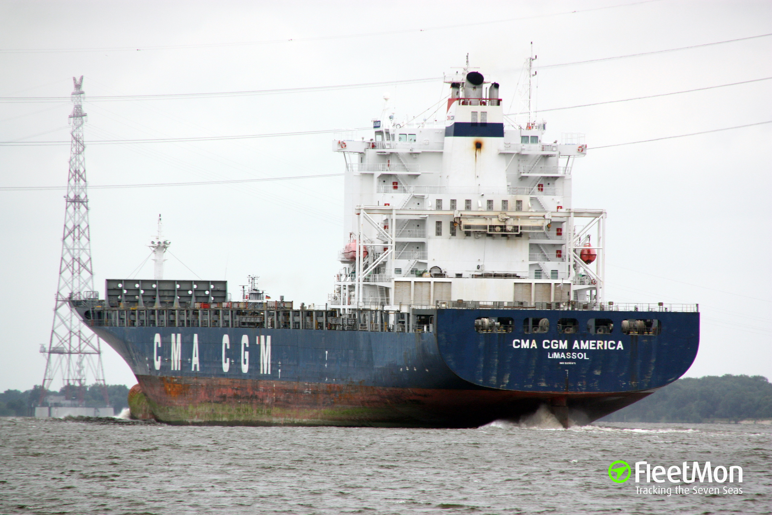 Photo Of CMA CGM AMERICA (IMO: 9295971, MMSI: 215651000, Callsign ...