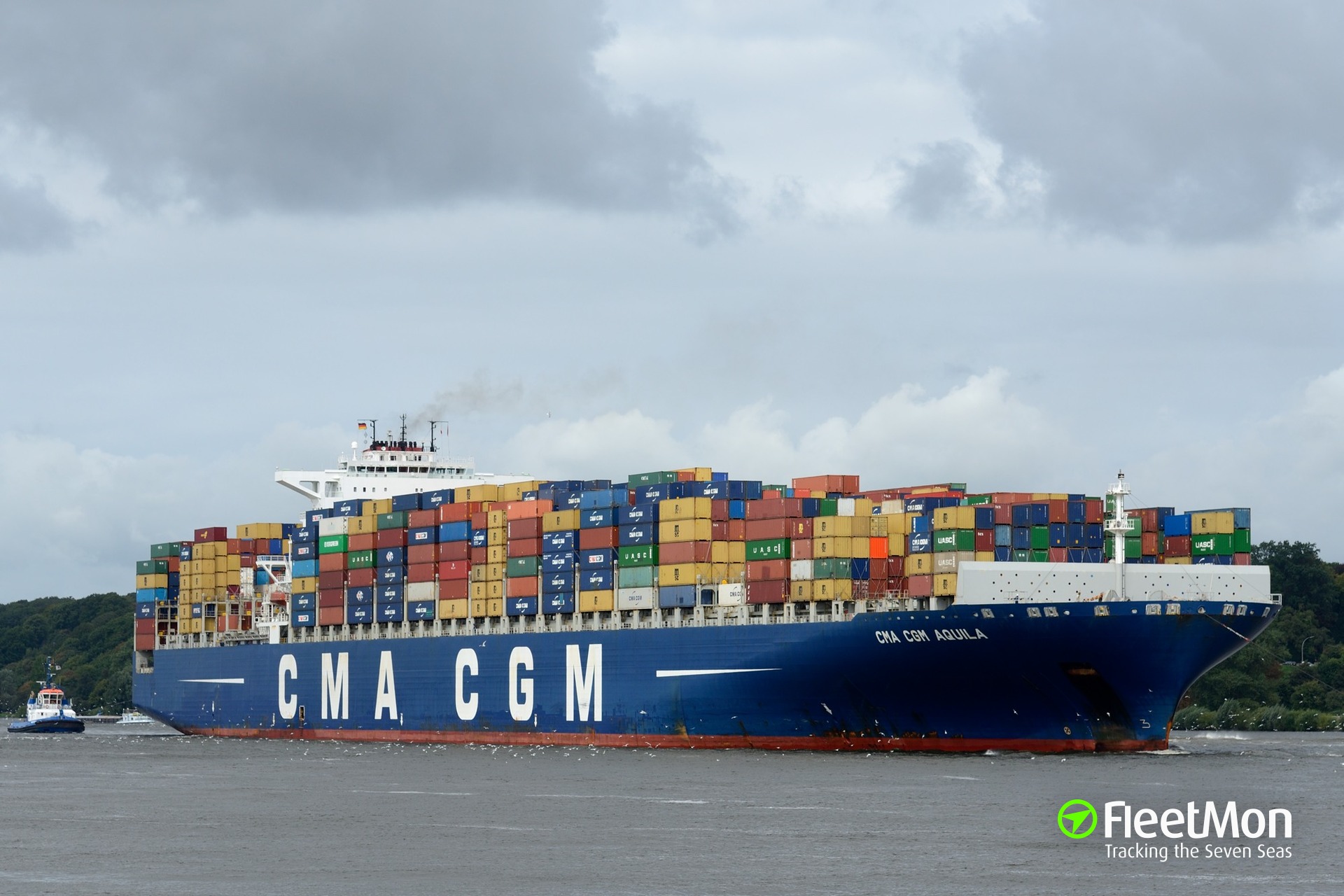 Photo of CMA CGM AQUILA (IMO: 9410741, MMSI: 215217000, Callsign ...