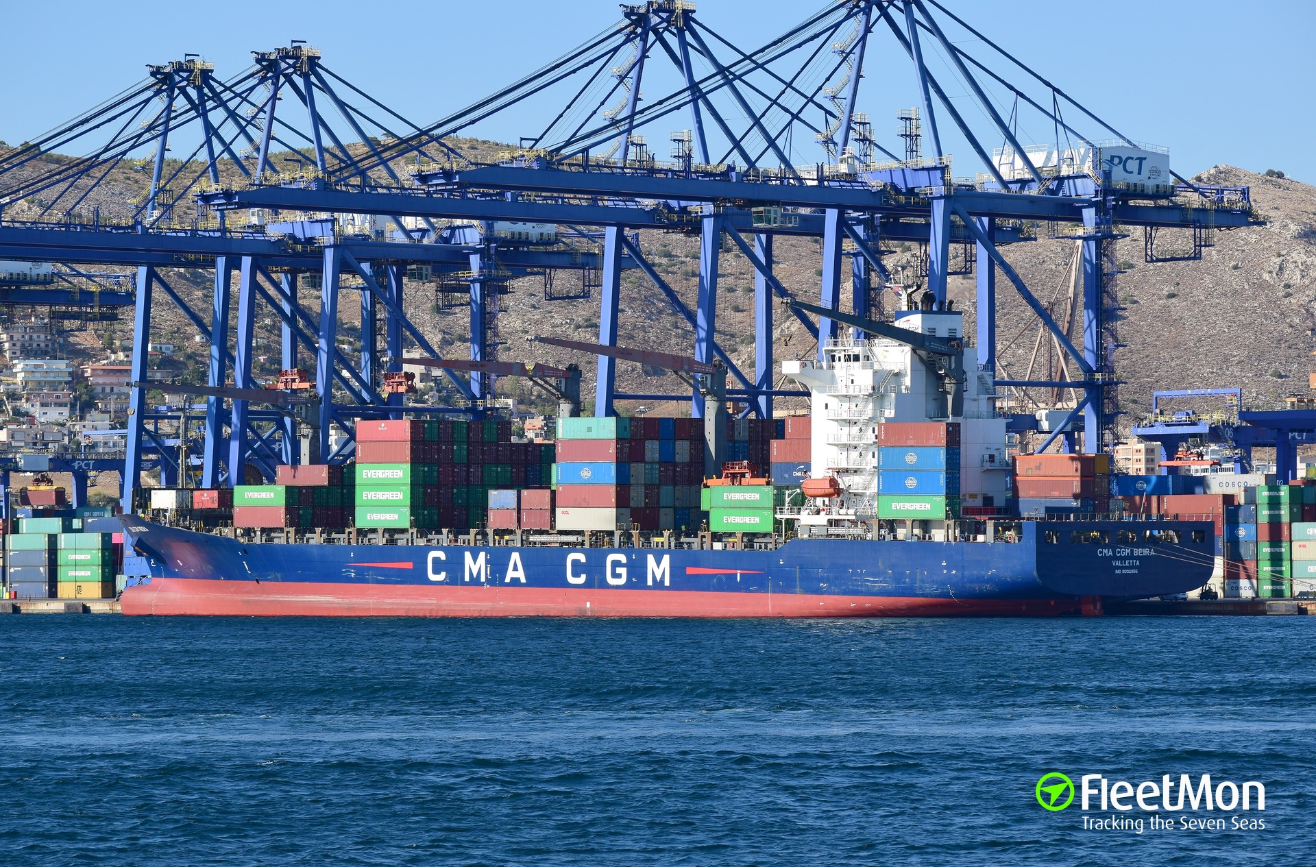 Photo Of CMA CGM BEIRA IMO 9302956 MMSI 215891000 Callsign