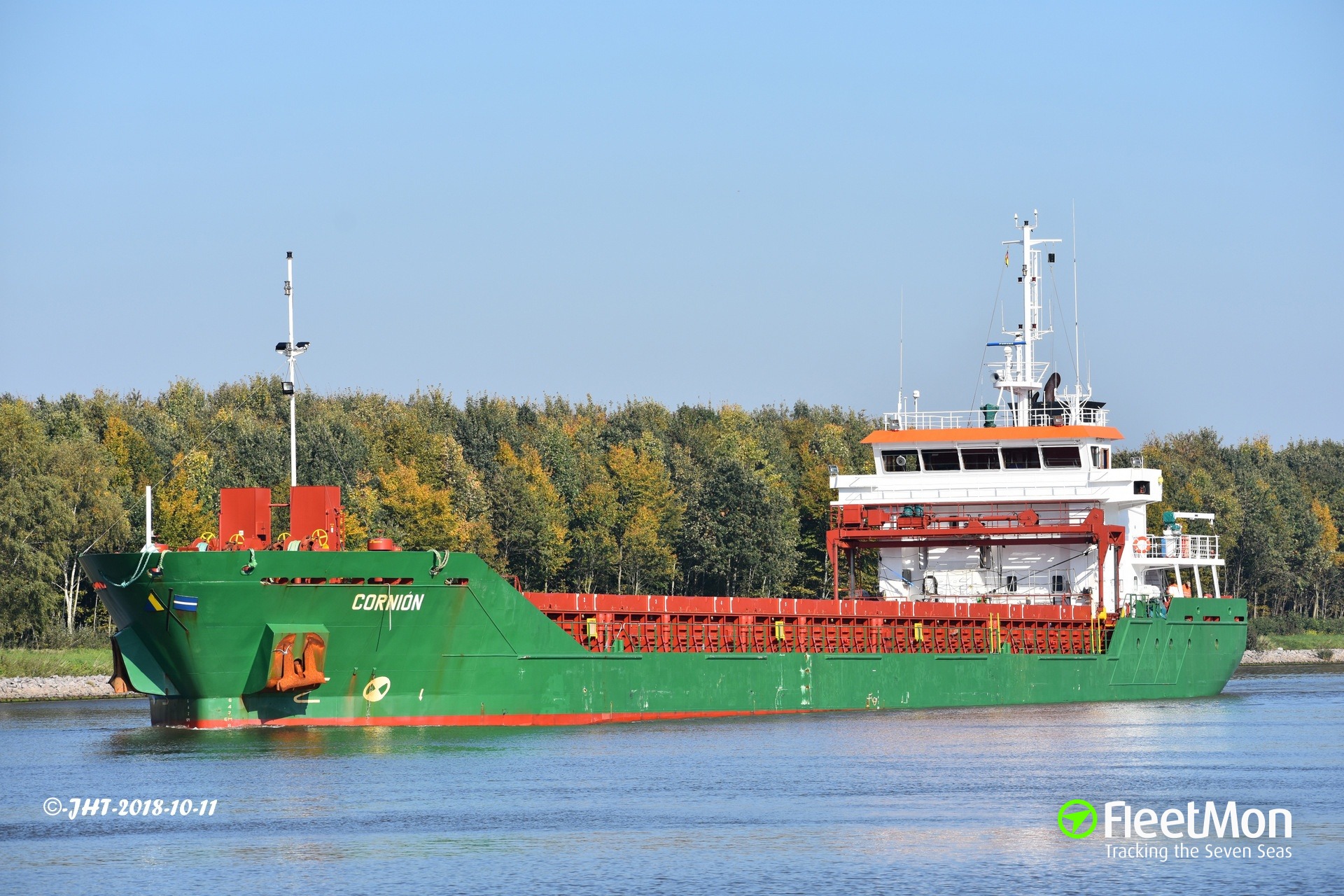 Cargo Ship Engine Room Fire Spain Cornion Fleetmon Maritime News