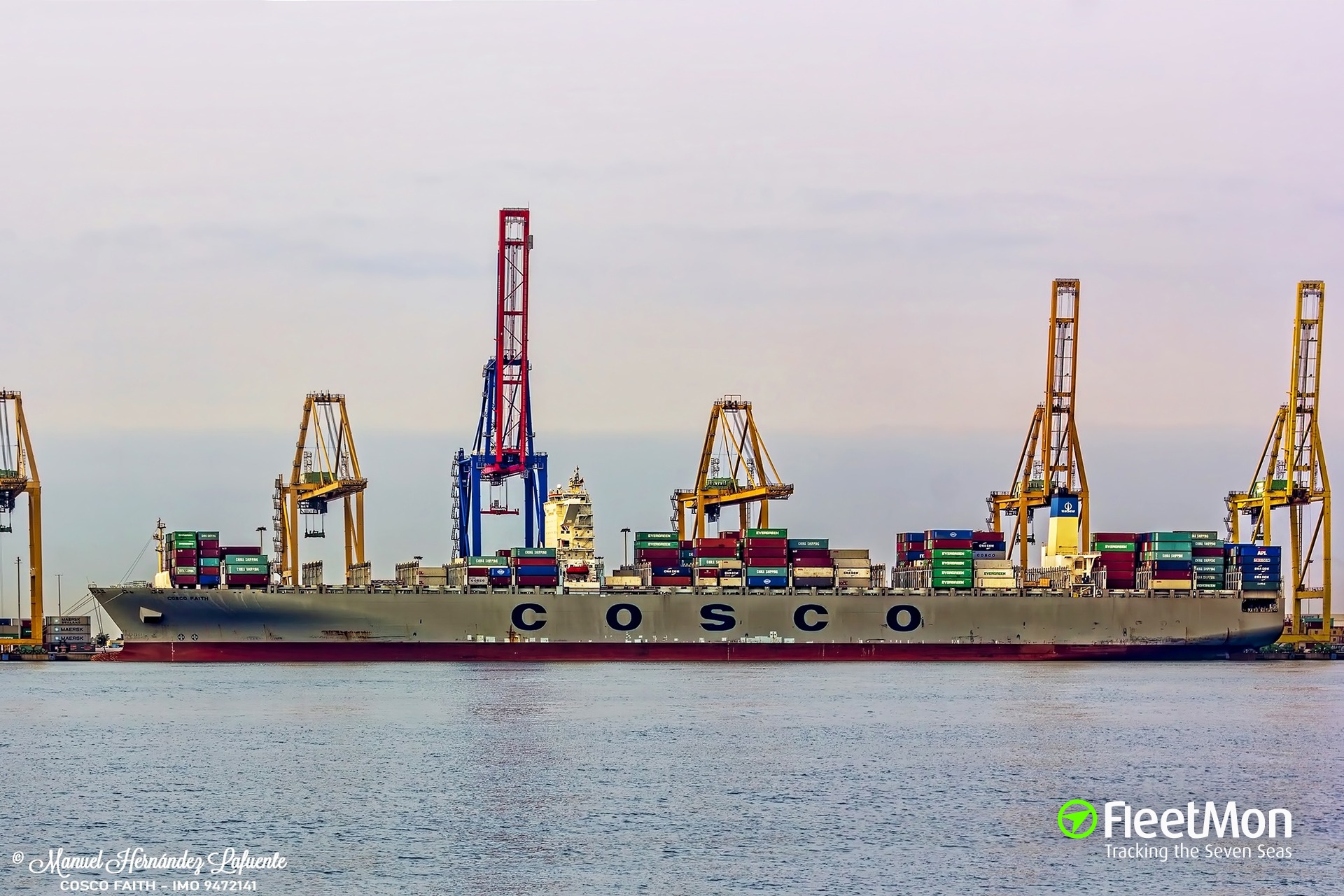 Photo of COSCO FAITH (IMO: 9472141, MMSI: 477108100, Callsign: VRJL6