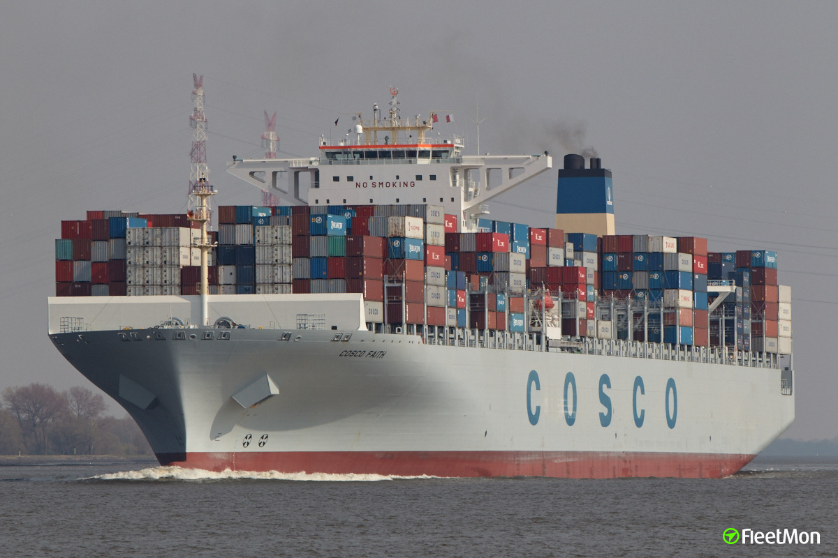 Photo of COSCO FAITH (IMO: 9472141, MMSI: 477108100, Callsign: VRJL6