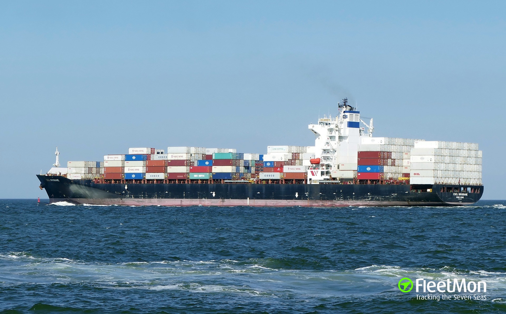 Photo of CSCL BRISBANE (IMO: 9290139, MMSI: 477070800, Callsign: VRBJ9 ...