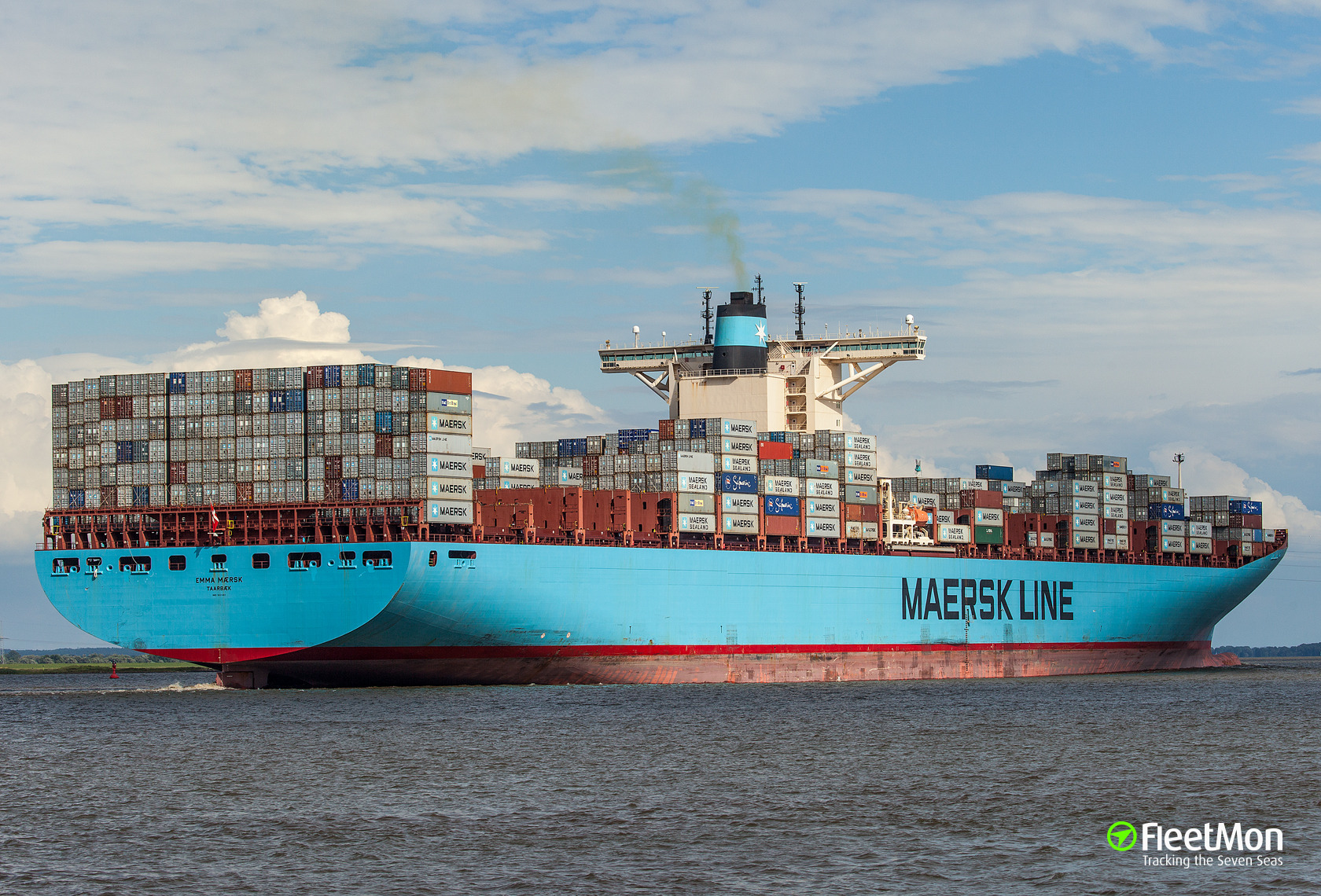 Maersk track. Контейнеровоз Emma Mærsk.