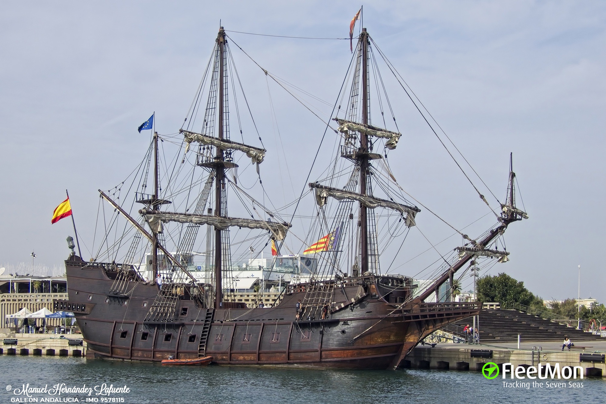 Photo of GALEON ANDALUCIA (IMO: 9578115, MMSI: 225356000, Callsign ...