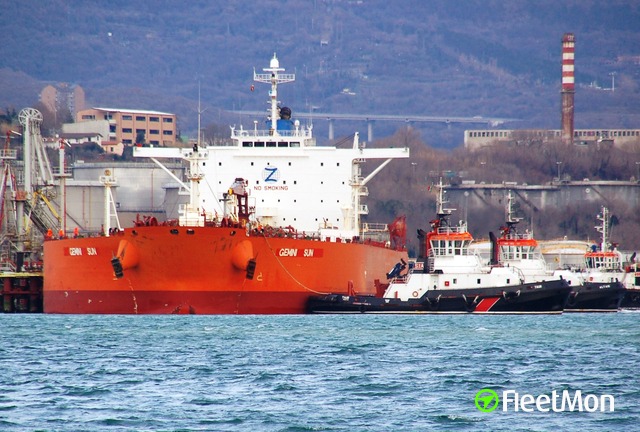 Vessel GEMINI SUN  Oil tanker IMO 9343340 MMSI 636016275