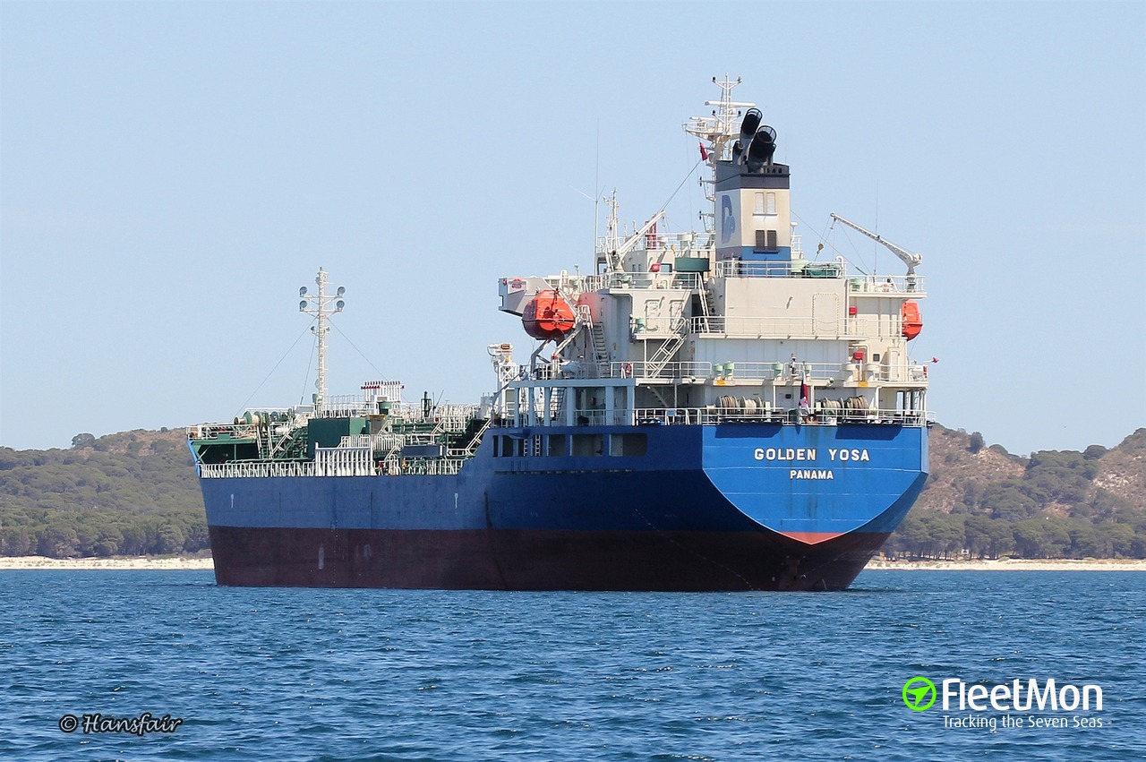 Vessel GOLDEN YOSA (Chemical Tanker) IMO 9407081, MMSI 370122000