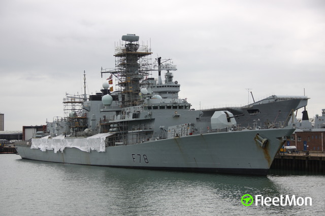 Photo of HMS KENT (F78) (MMSI: 234606000, Callsign: GDIR) taken by ...