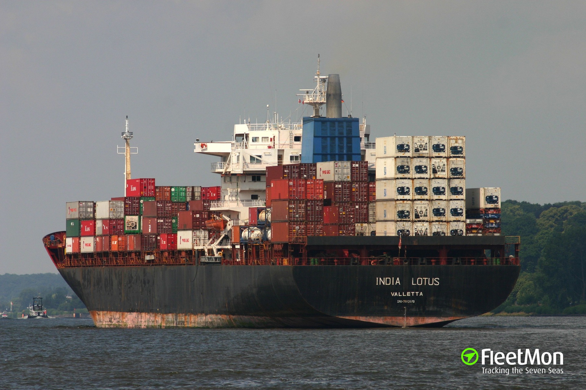 Vessel INDIA LOTUS (Container ship) IMO 7912379, MMSI ...