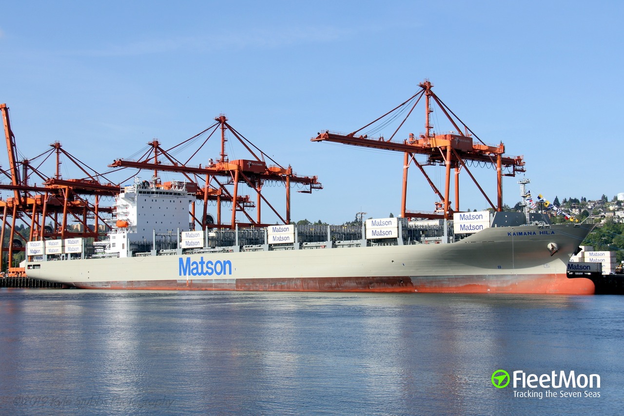 Vessel Matson Consumer Container Ship Imo 7224306 Mmsi 368600000