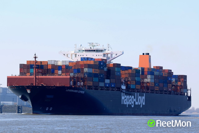 Vessel LEVERKUSEN EXPRESS (Container ship) IMO 9613006, MMSI 218565000