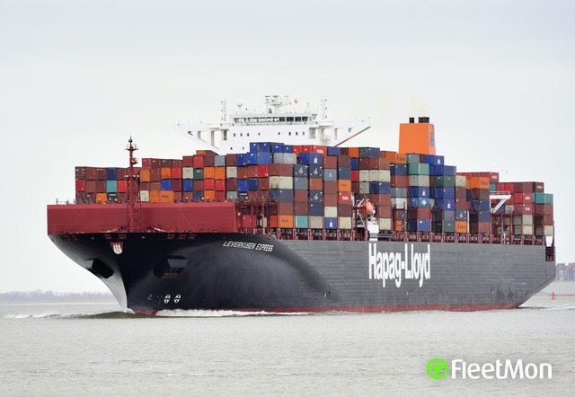 Vessel LEVERKUSEN EXPRESS (Container ship) IMO 9613006, MMSI 218565000