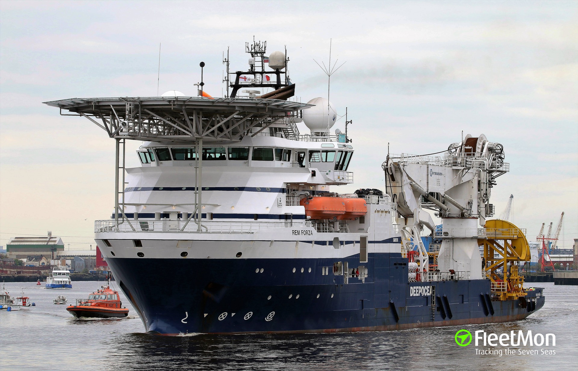 Vessel MAERSK FORZA (Anchor handling supply tug) IMO 9392690, MMSI