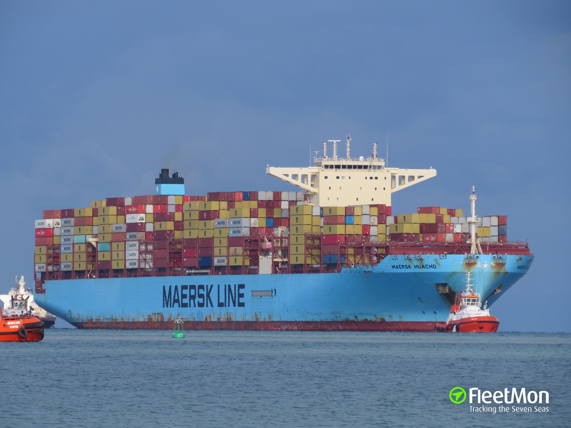 Photo of MAERSK HUACHO (IMO: 9848948, MMSI: 563078200, Callsign: 9V7010 ...