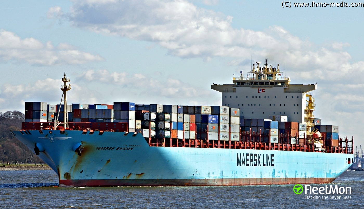 Photo of MAERSK SAIGON (IMO: 9303534, MMSI: 563032700, Callsign: 9V5630 ...