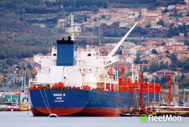 Vessel Characteristics: Ship MARIA E (Oil/Chemical Tanker
