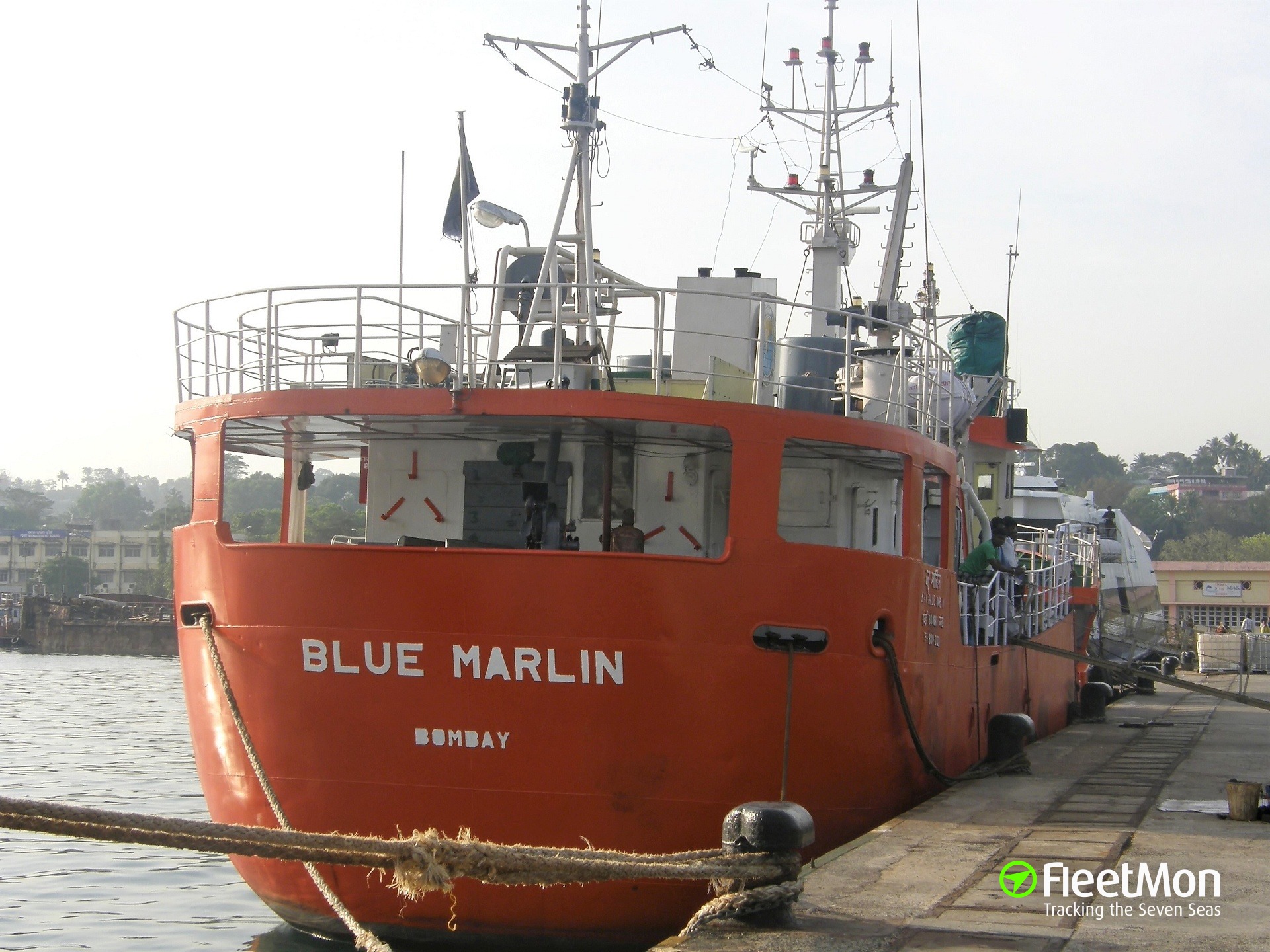 blue marlin ship wallpaper