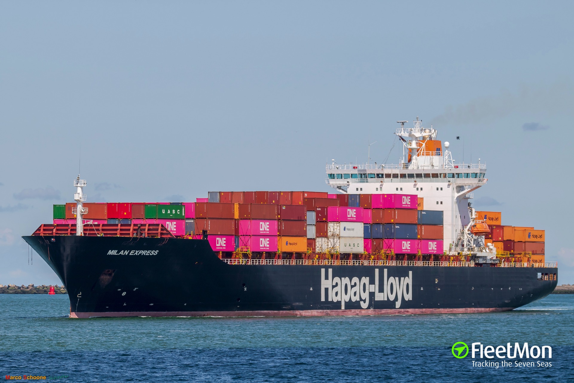 Vessel MILAN EXPRESS (Container ship) IMO 9112296, MMSI 310398000