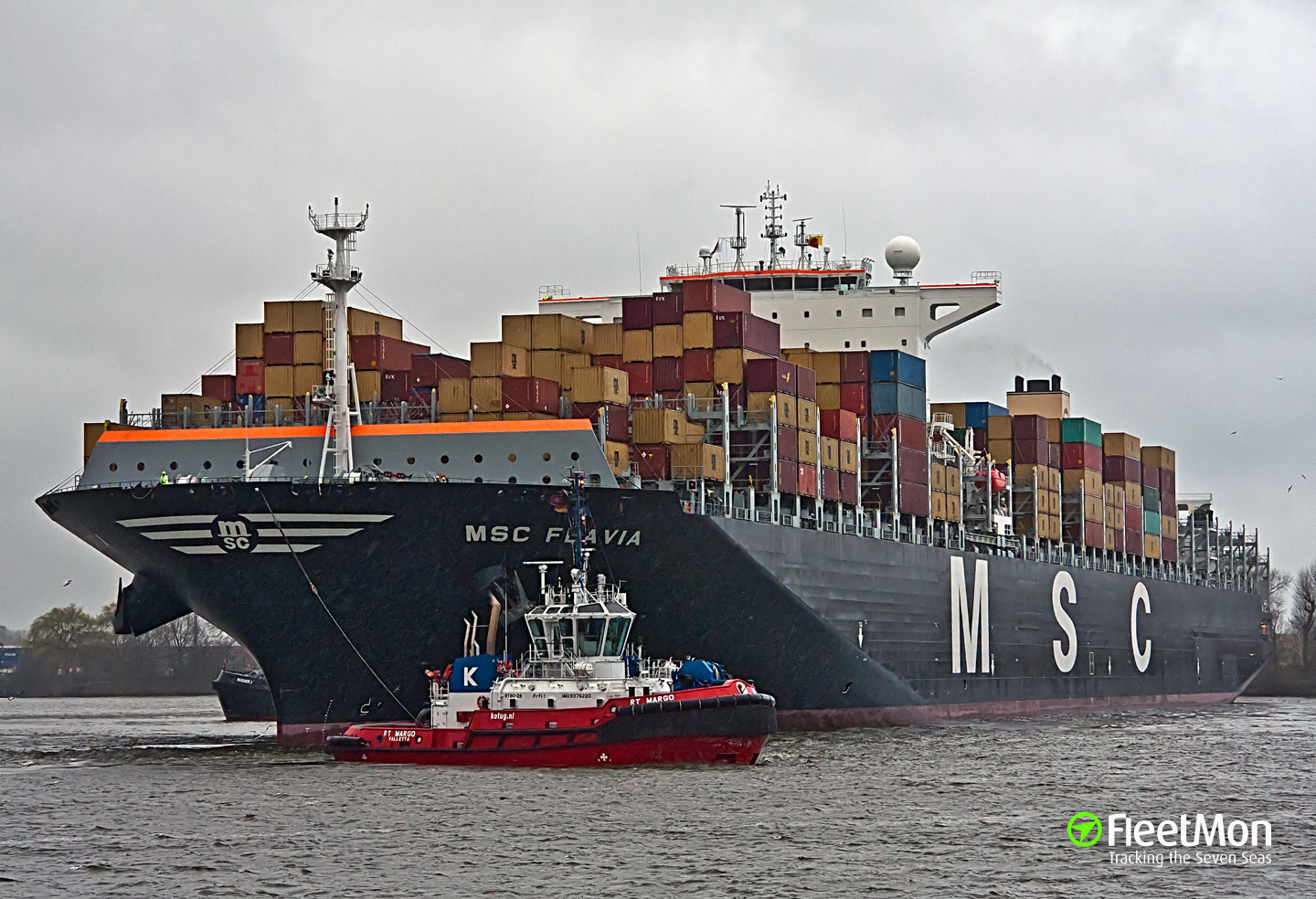 Photo of MSC FLAVIA (IMO: 9467433, MMSI: 373004000, Callsign: 3FBD7 ...