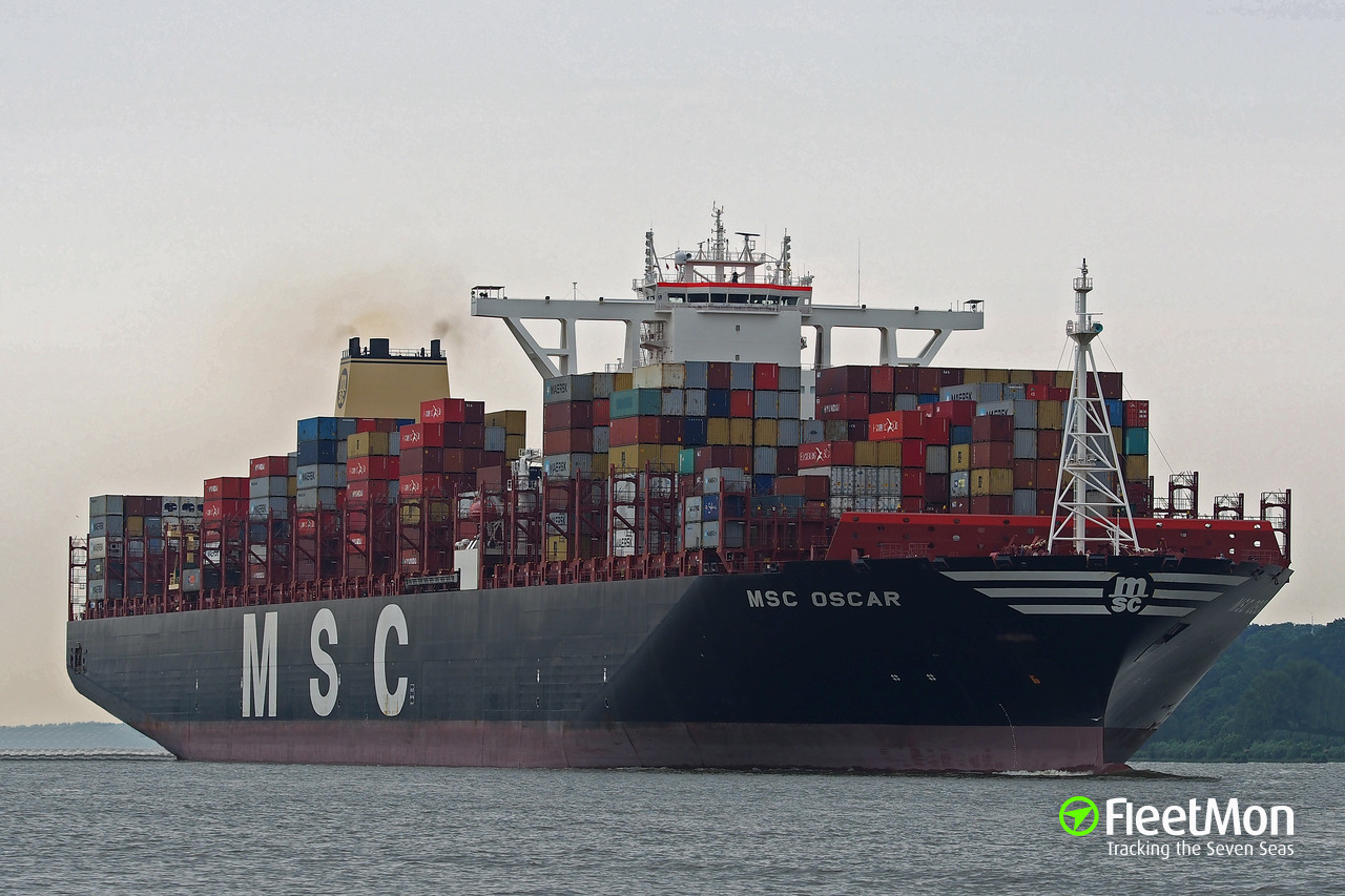 Photo of MSC OSCAR (IMO: 9703291, MMSI: 355906000, Callsign: 3FBT7 ...