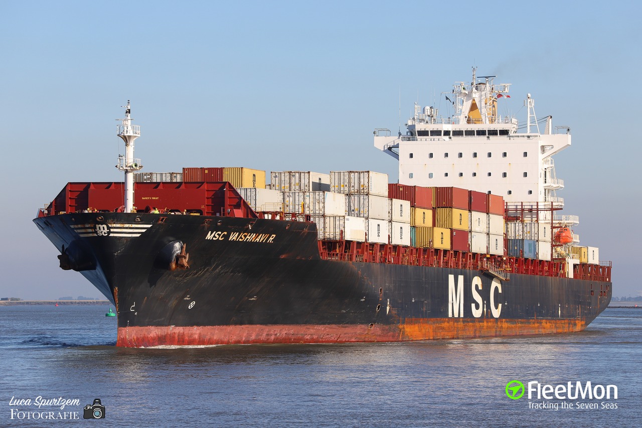 Vessel MSC VAISHNAVI R (Container ship) IMO 9227340, MMSI 636016431