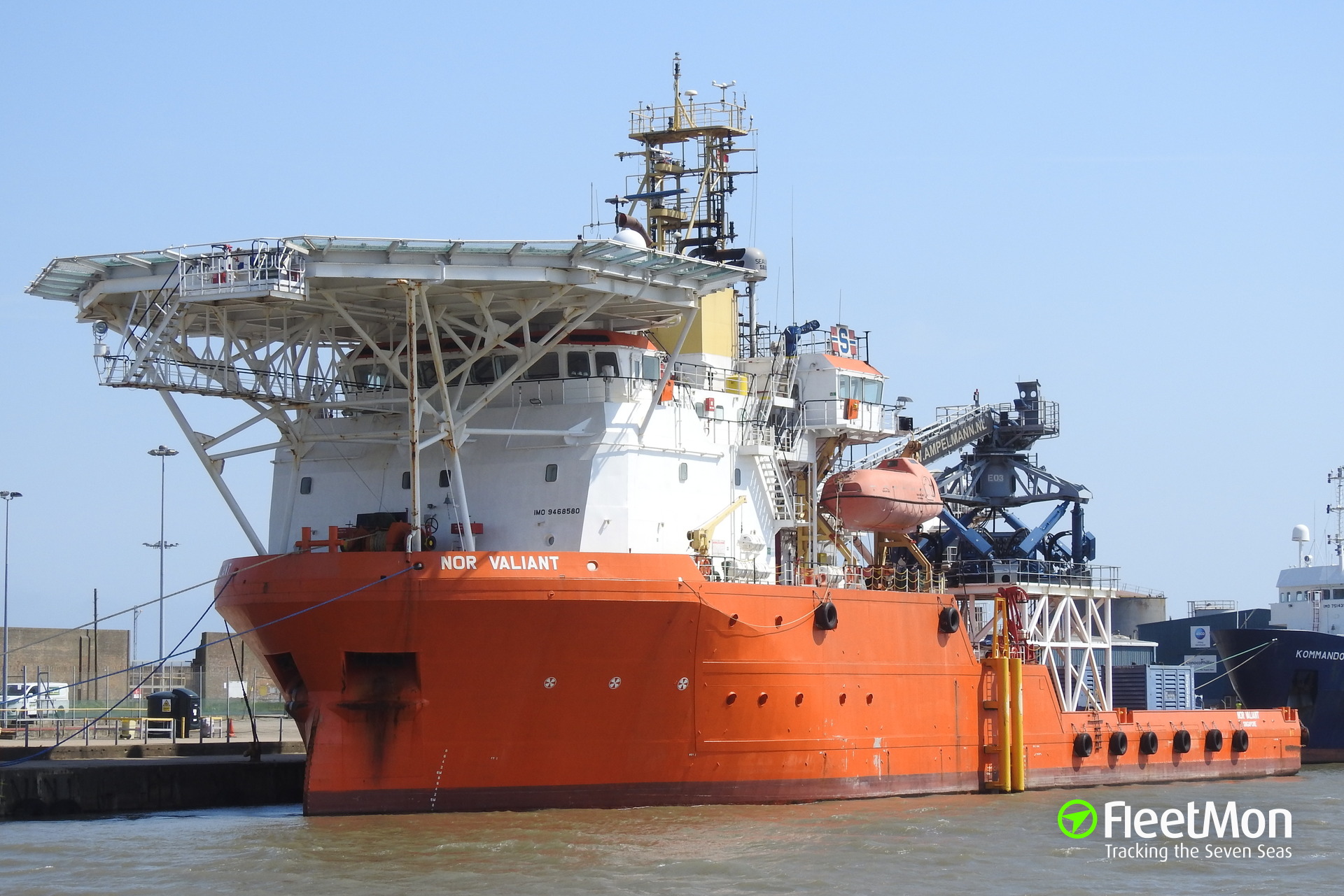 Vessel NORMAND VALIANT (Platform supply vessel) IMO 9468580, MMSI 710005689