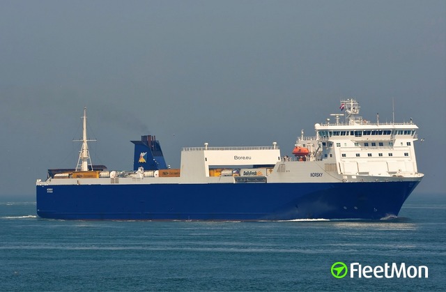 Vessel NORSKY (RoRo ship) IMO 9186182, MMSI 230652000
