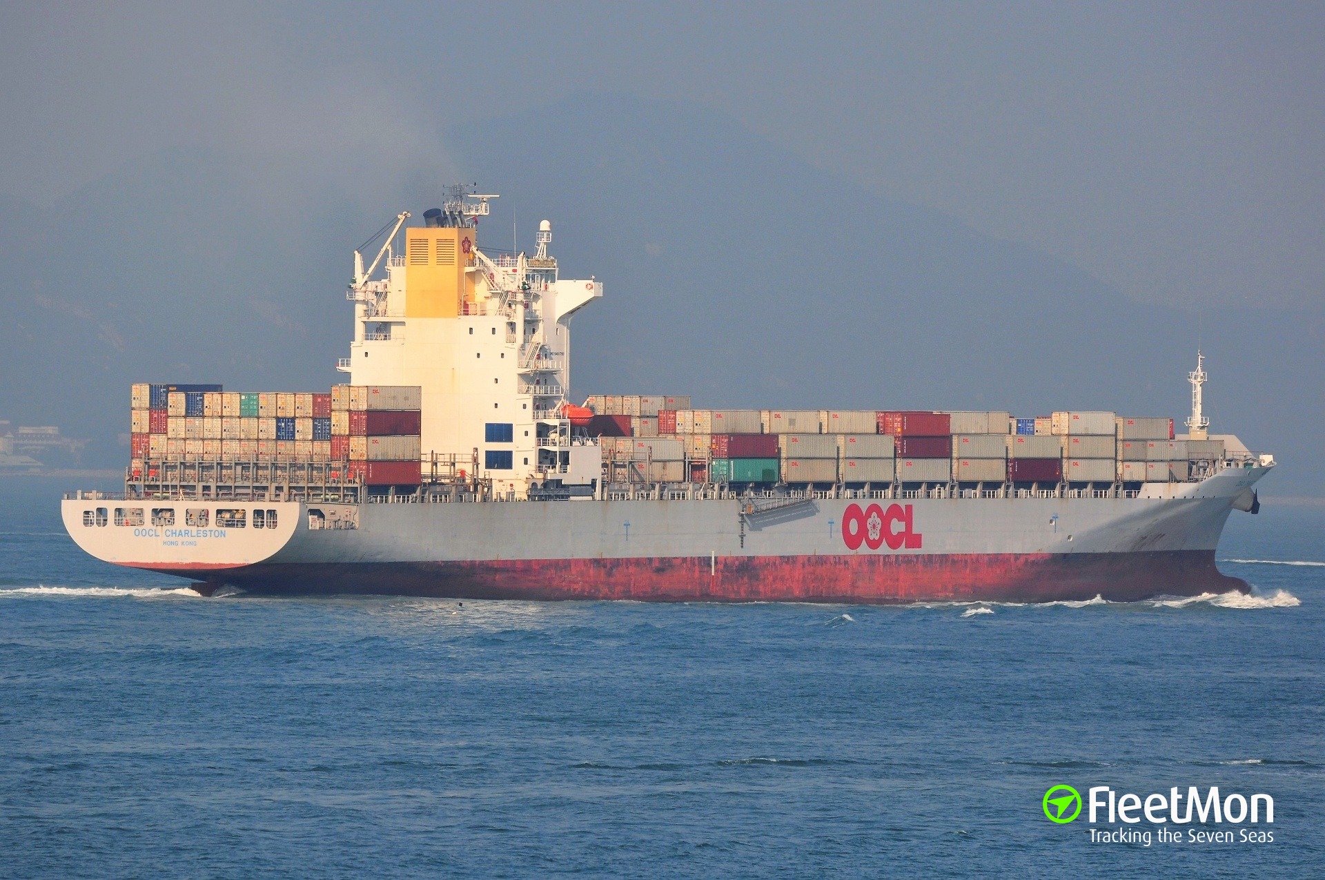 Vessel OOCL CHARLESTON (Container ship) IMO 9461790, MMSI 477655800