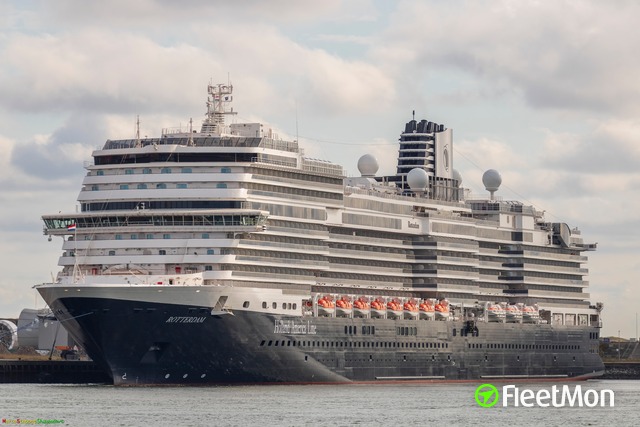 The new "ROTTERDAM" of the "Holland America Line" in Trieste