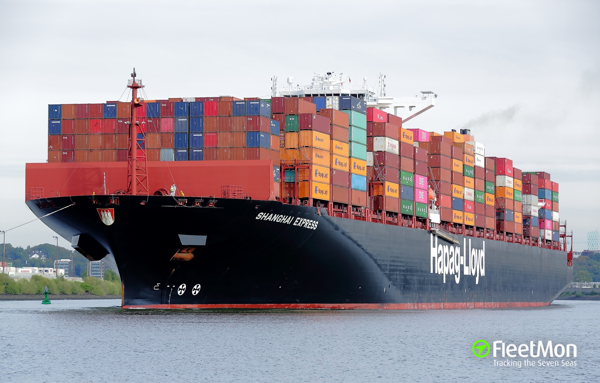 Vessel SHANGHAI EXPRESS (Container ship) IMO 9501368, MMSI 218427000