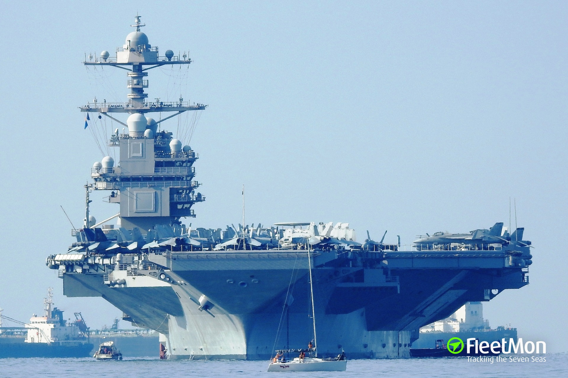 Photo Of USS GERALD R. FORD (CVN-78) (MMSI: 338803000, Callsign: None ...