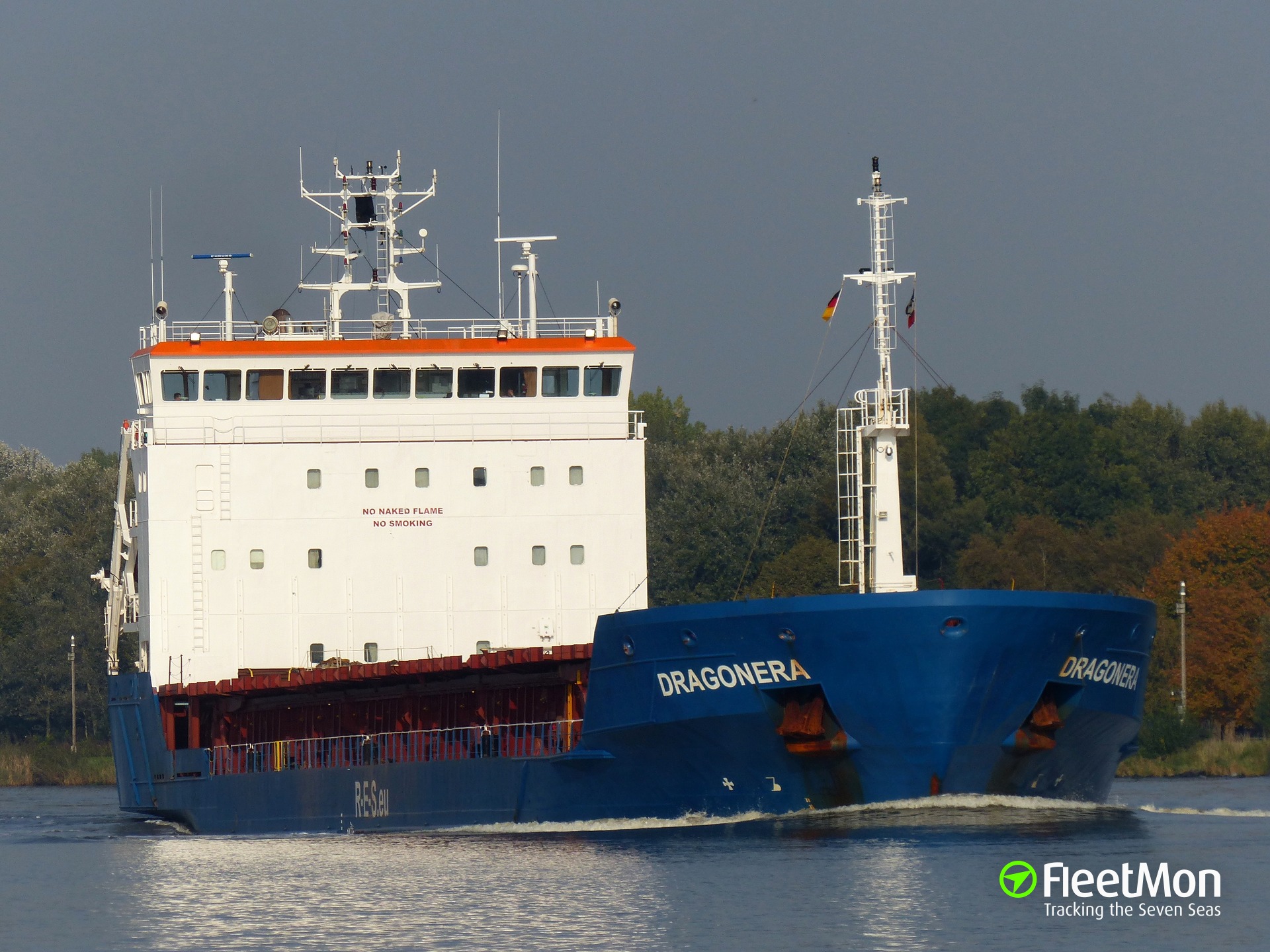 General cargo ship fire, Sheerness, UK